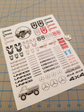 New UNIMOG Star Semi Tractor Truck Decals for 1:12/1:14/16 Scale