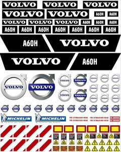 Volvo A60H Dump Truck Decals for 1:12/1:14/1:16 Scale