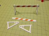 Miniature Safety A-Frame Barricades (Set of 2)